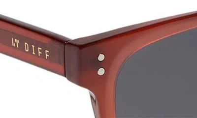 Diff Rhett Square Sunglasses In Clay/ Grey