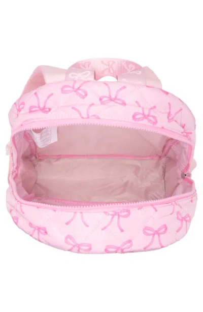 Omg Accessories Large Bow Quilted Backpack In Lollipop