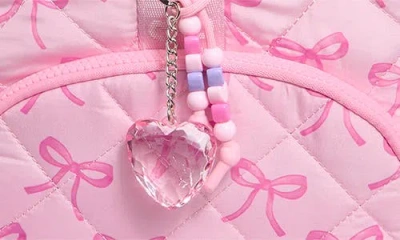 Omg Accessories Large Bow Quilted Backpack In Lollipop