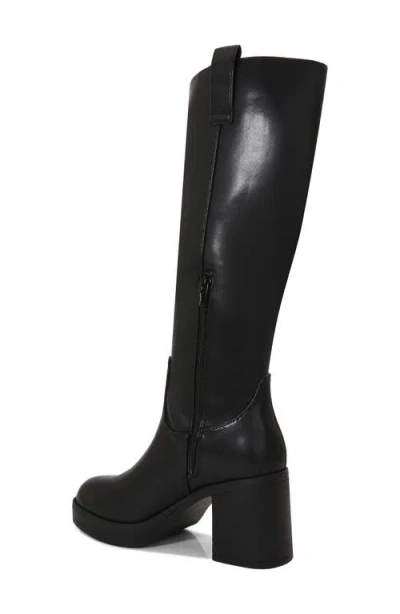 Berness Knee High Block Heel Boot In Black