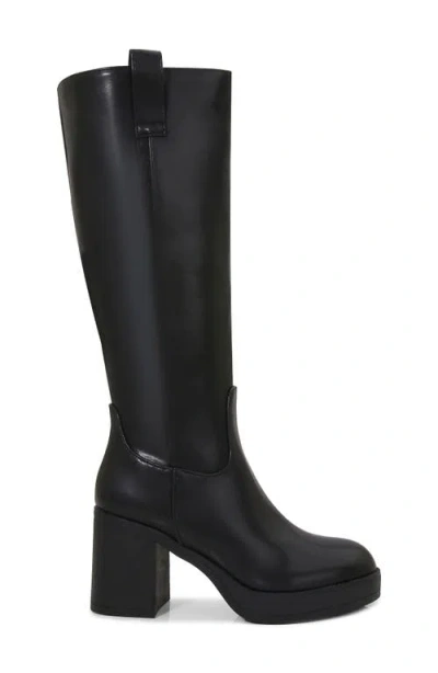 Berness Knee High Block Heel Boot In Black