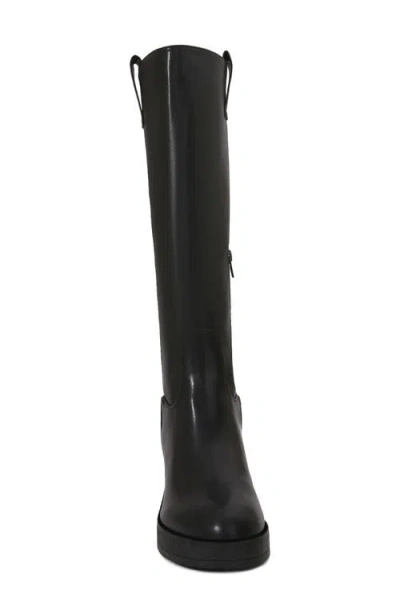 Berness Knee High Block Heel Boot In Black