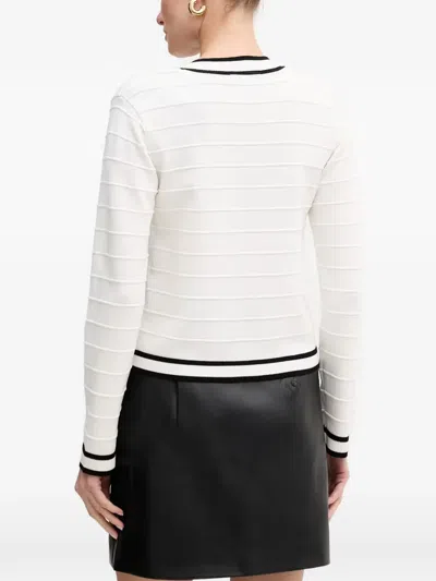 Morgan Buttoned Cardigan In 화이트