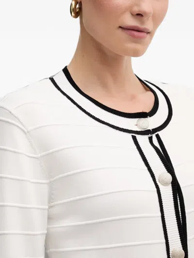 Morgan Buttoned Cardigan In 화이트