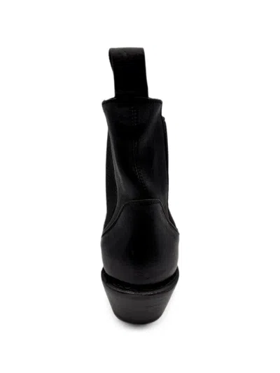 Fiorentini + Baker Elasticated Leather Boots In Black