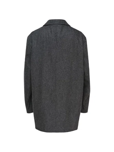 Jil Sander Single-breasted Patch-pocket Jacket In Grey