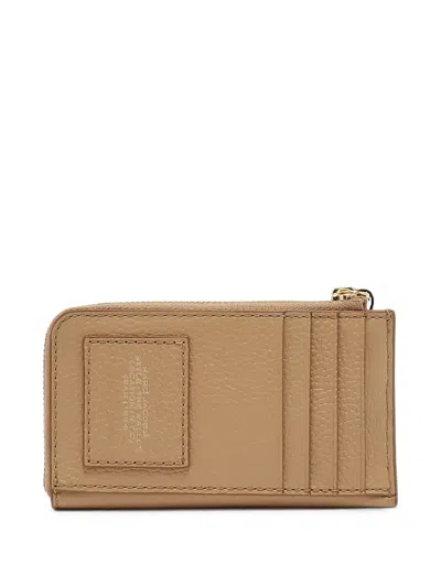 Marc Jacobs The Leather Top-zip Multi Wallet In Brown