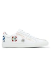 MIRA MIKATI Embroidered leather sneakers