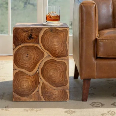 Rowena Interiors Square End Table In Natural