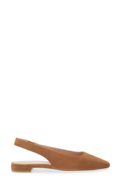Stuart Weitzman Stassi Slingback Flat In Toastedalmond