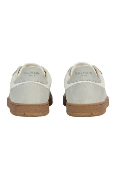 Balmain Swan Trainers In Grey