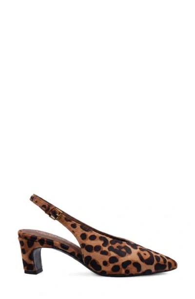 Ash Vera Slingback Pump In Brown Multi