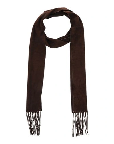 Dsquared2 Oblong Scarves In Dark Brown