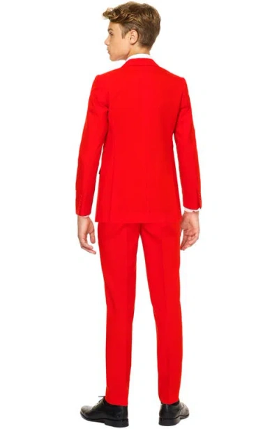 Opposuits Red Devil Two-piece Suit With Tie In Red