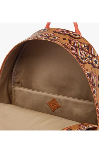 Mcm Medium Stark Backpack In Brown