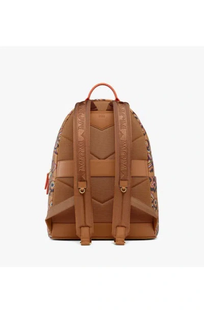 Mcm Medium Stark Backpack In Brown