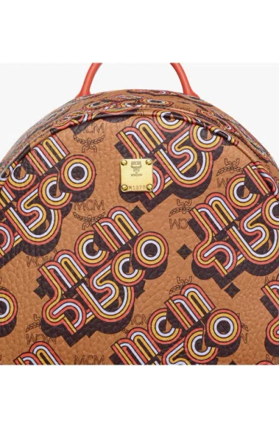 Mcm Medium Stark Backpack In Brown