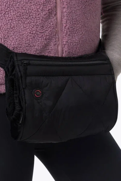 Mobile Warming Quilted Hand Warmer In Black
