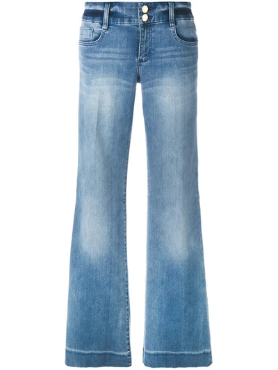 Michael Michael Kors Wide Leg Jeans In Blue