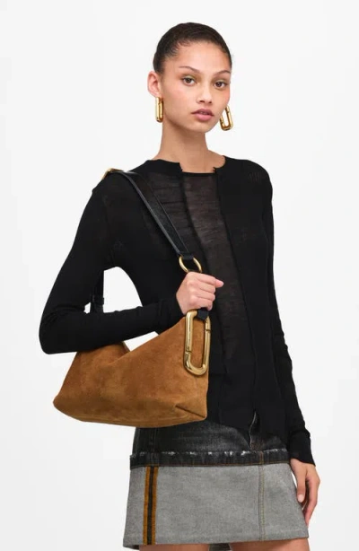 Marc Jacobs Scene Medium Suede Shoulder Bag In Copper