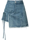 SANDY LIANG denim wrap skirt,DRYCLEANONLY