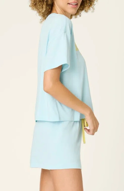 Pj Salvage Softee Short Pajamas In Light Blue