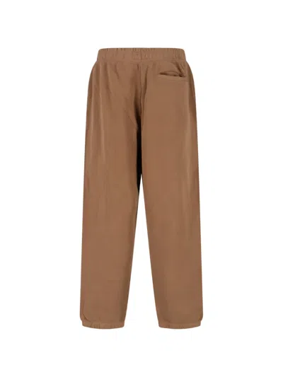 Entire Studios Dune Elasticated Track Pants In Brown