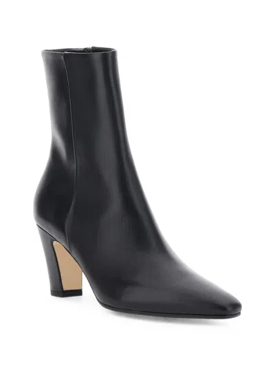 Aeyde Pointed-toe Leather Ankle Boots In Multi