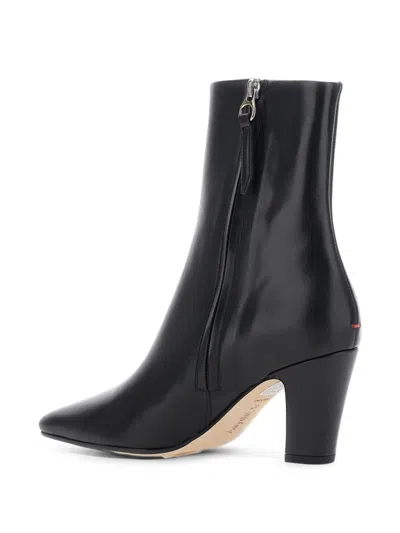 Aeyde Pointed-toe Leather Ankle Boots In Multi