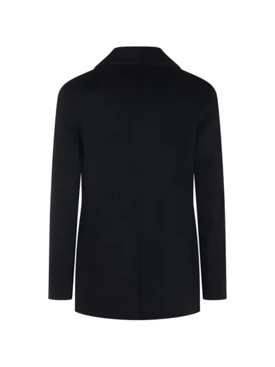 Montecore Double-breasted Coat In Blue