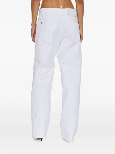 Dsquared2 Belt-loop Jeans In 화이트