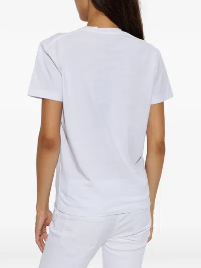 Dsquared2 Printed Crewneck T-shirt In White