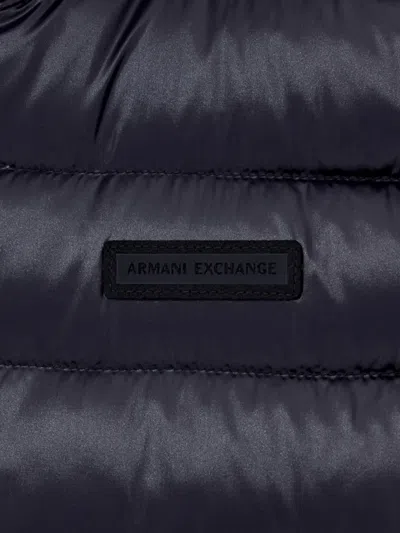 Armani Exchange Packable Sleeveless Down Jacket In Blue