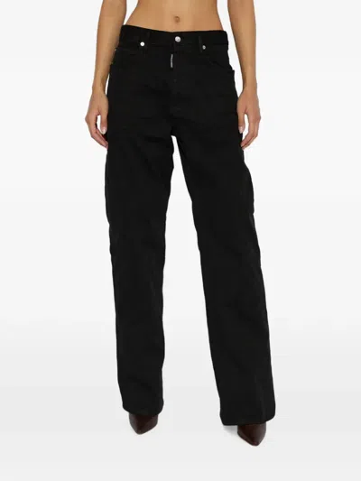 Dsquared2 Belt-loop Jeans In Black