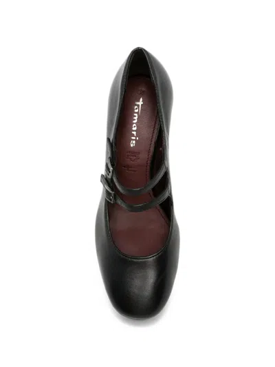 Tamaris Double-strap Leather Pumps In Multi