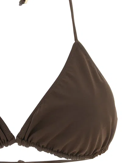 Jacquemus Bikini Top In Brown