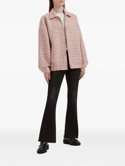 B+ab Tweed Button-up Jacket In Multi