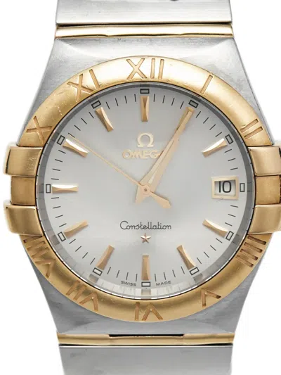 Pre-owned Omega 2013 Constellation 35mm Watch In Silver