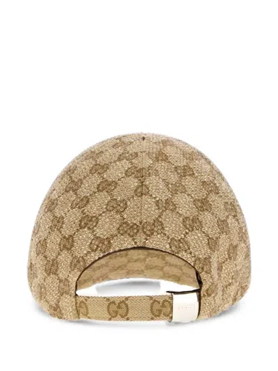 CRYSTAL-EMBELLISHED GG CANVAS BASEBALL CAP