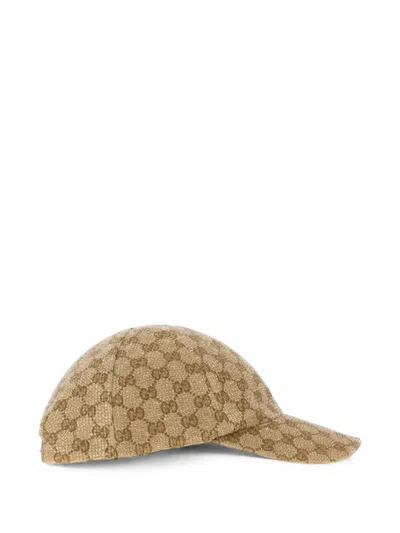 CRYSTAL-EMBELLISHED GG CANVAS BASEBALL CAP
