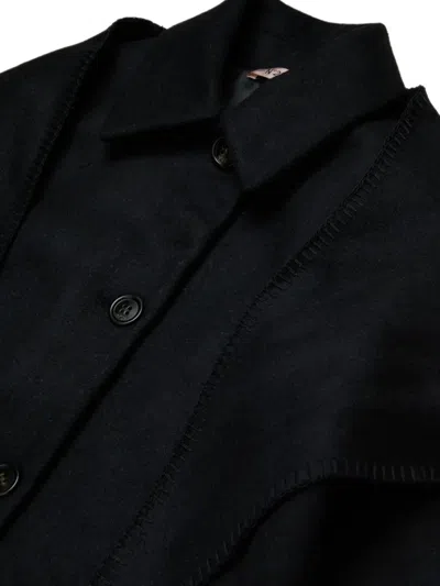 N°21 Single-breasted Coat In Black