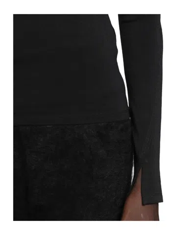 Thom Krom Basic Turtleneck Slim Fit Shirt In Black