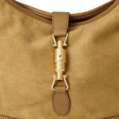 Gucci Solid Color Handbag In Brown