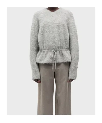 Samsoe & Samsoe V-neck Sweater In Grey