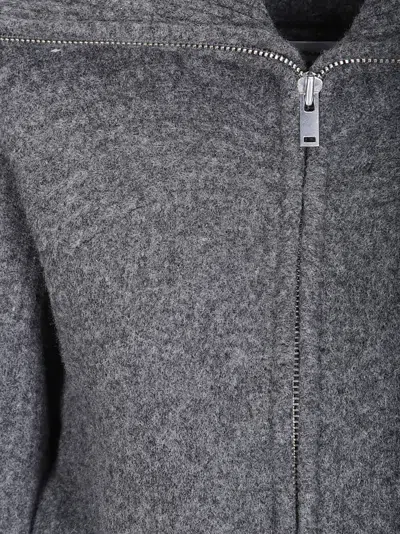 Samsoe & Samsoe Cropped Knit Jacket In Grey
