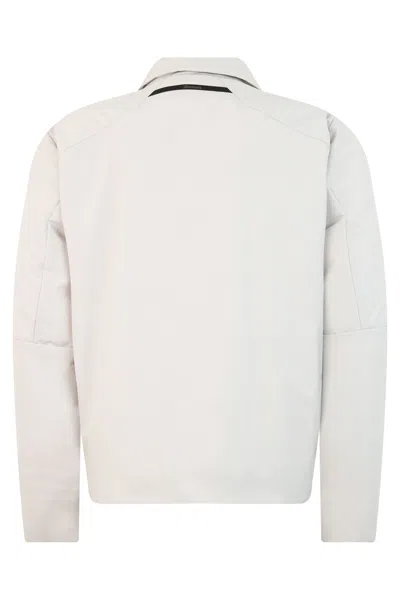 Herno Button-fastening Collared Jacket In White