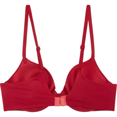 Calvin Klein Smoothmolded Bra In Red