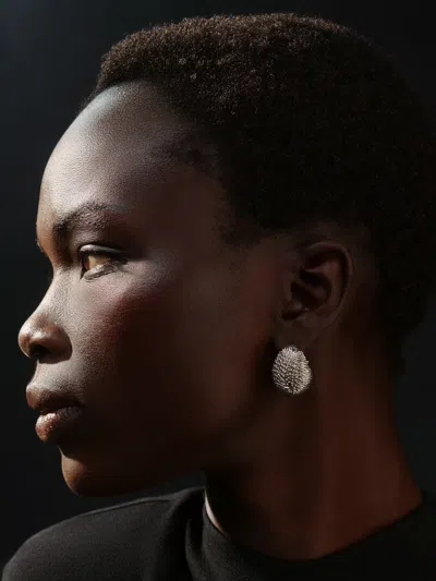 Jacquemus Hedgehog Earrings In Silver