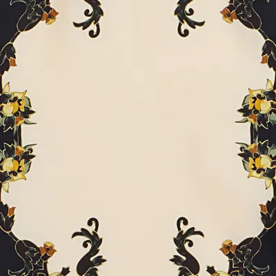 La Doublej Diamond Scarf In Buttercup Placée Black