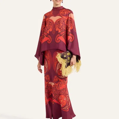 La Doublej Make An Exit Top In Alchemy Placée Dark Red